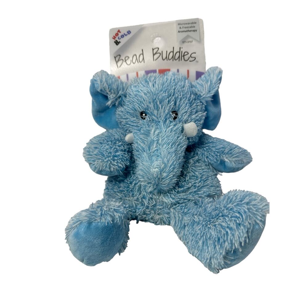Bead Buddies Elephant Aromatherapy Plush Hot Cold Microwavable Freezable NEW